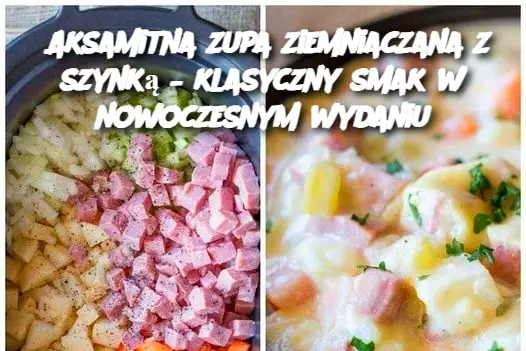 Aksamitna zupa ziemniaczana z szynką – klasyczny smak w nowoczesnym wydaniu