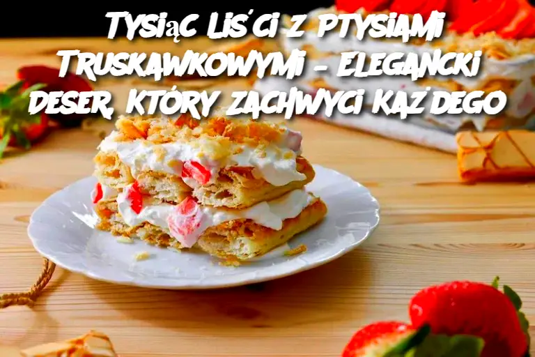 Tysiąc Liści z Ptysiami Truskawkowymi – Elegancki Deser, Który Zachwyci Każdego