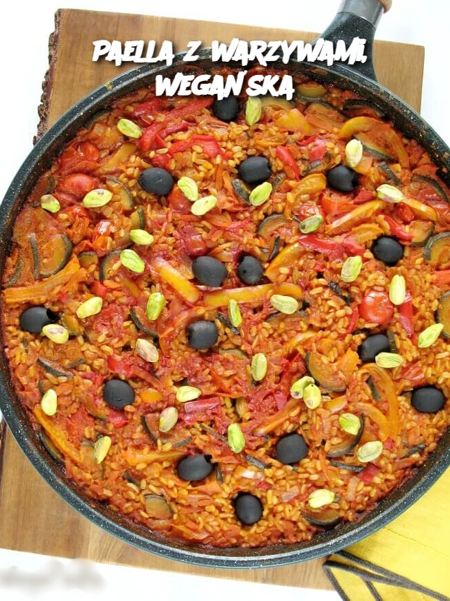 Paella z warzywami, wegańska