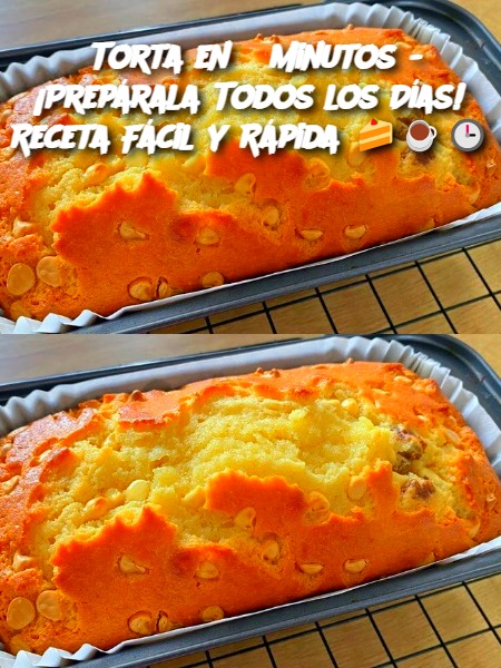 Torta en 5 Minutos - ¡Prepárala Todos los Días! Receta Fácil y Rápida 🍰☕🕒